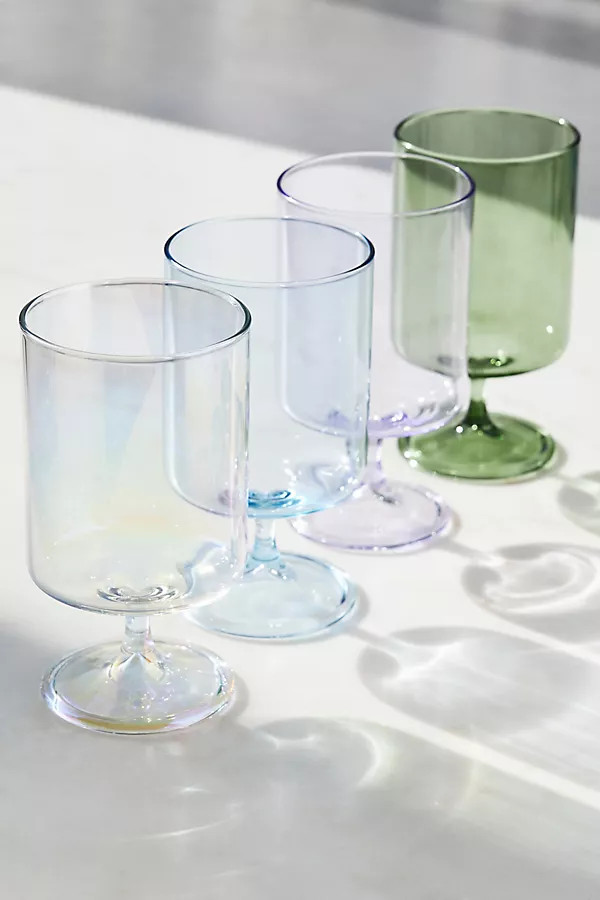 Morgan Short Wine Glasses, Set of 4 | Anthropologie (US)