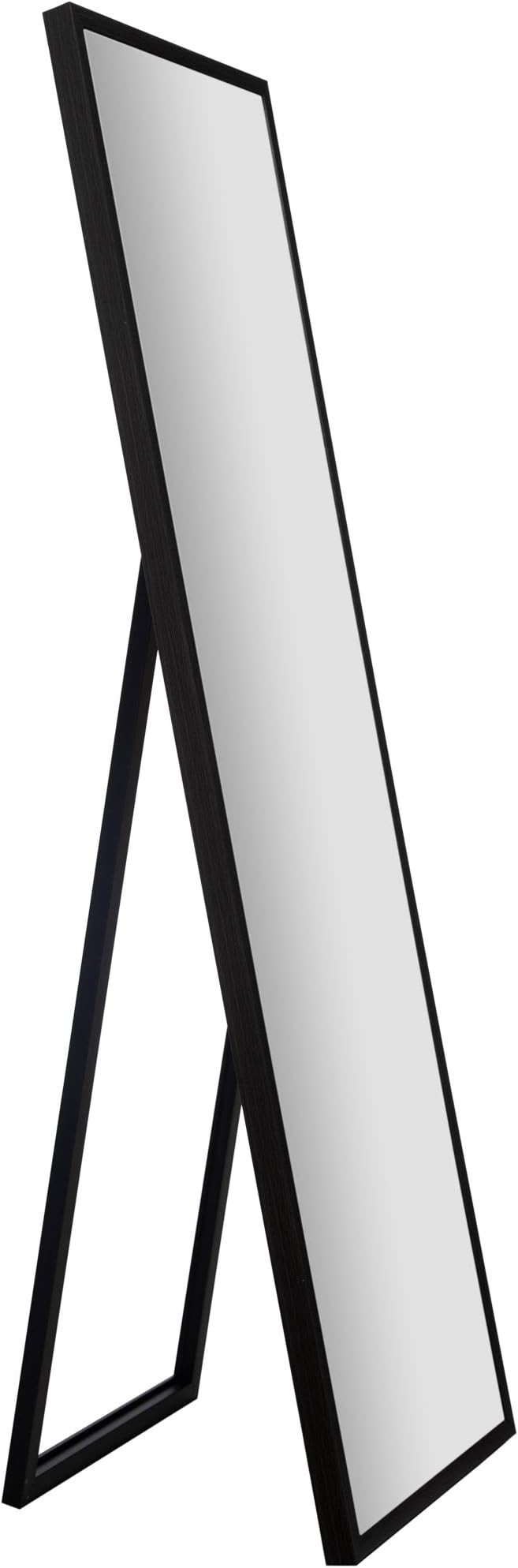 Everly Hart Collection 17.5" x 58" Framed Black Floor Free Standing Mirror with Easel | Amazon (US)