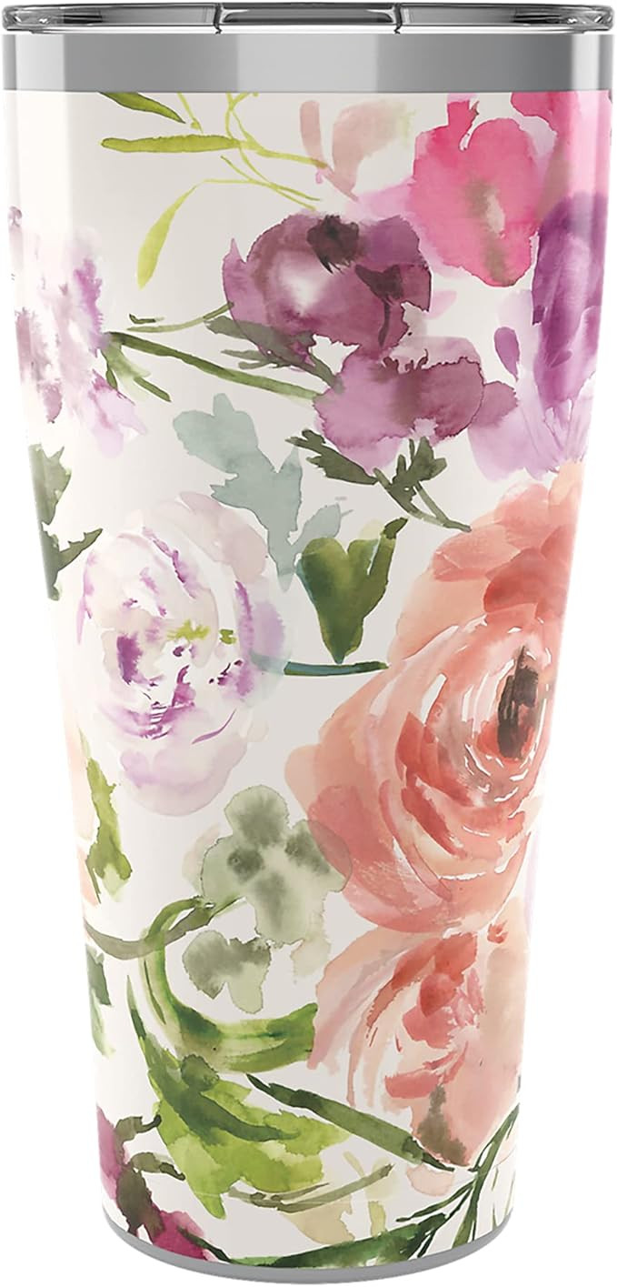 Tervis Kelly Ventura Floral Collection Heather Rose Triple Walled Insulated Tumbler Travel Cup Ke... | Amazon (US)