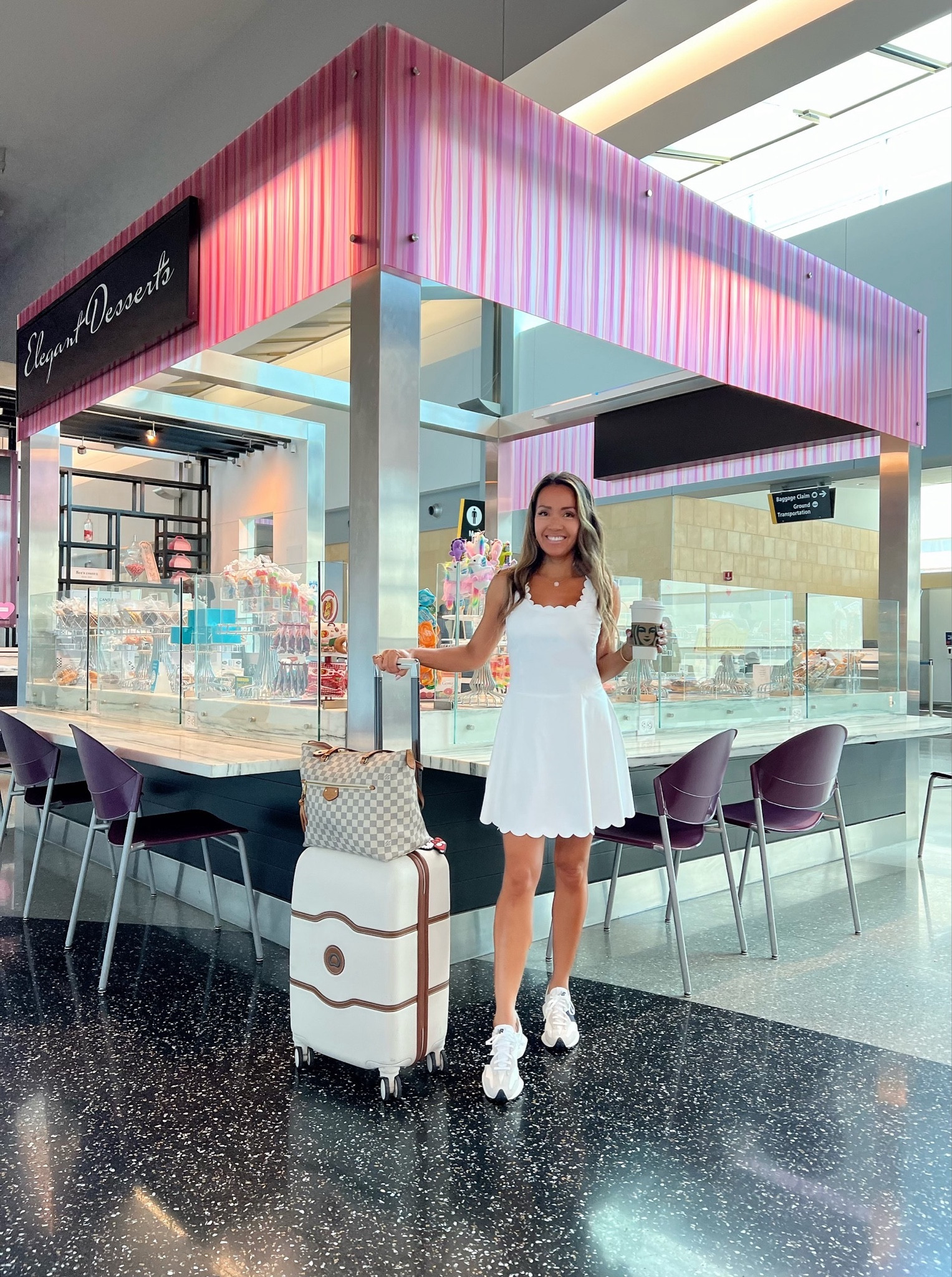 Travel/airport outfit - this scalloped dress comes with separate shorts that hold your phone! So comfy and cute - wearing XS

#LTKFindsUnder50 #LTKTravel #LTKStyleTip