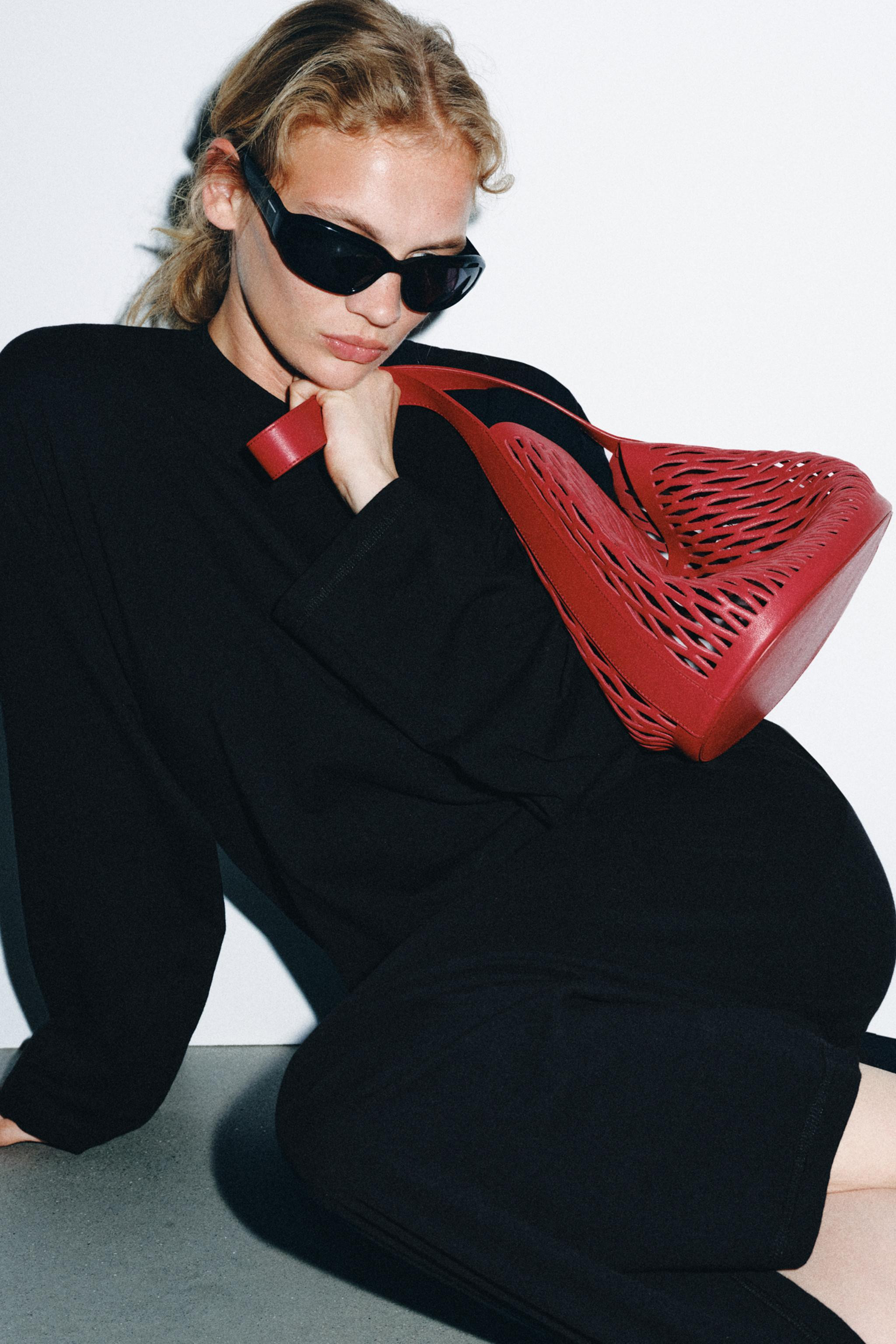 DIE-CUT LEATHER BAG | Zara US
