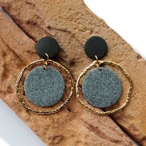 Polymer Clay Earring.Geometric earrings.Dangle Earrings,Minimalist Earrings,Modern Jewelry.Unique... | Etsy (US)