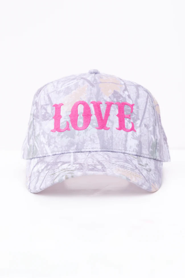 Love Camo Trucker Hat | Pink Lily