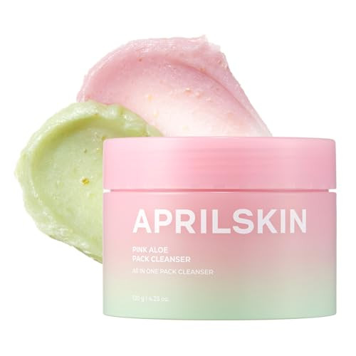 APRILSKIN Pink Aloe Facial Polish Cleanser | Gentle Exfoliation with Mungbean & Soybean Scrub | R... | Amazon (US)