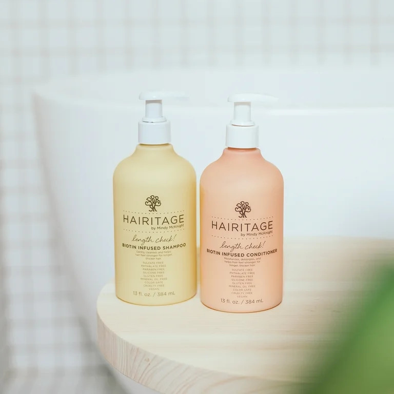 Hairitage Length Check Biotin + Jamaican Black Castor Oil Shampoo and Conditioner Set for Hair Gr... | Walmart (US)