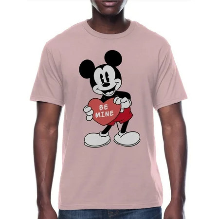 Mickey Mouse Mens Graphic Valentines Tee Sizes XS-3XL | Walmart (US)