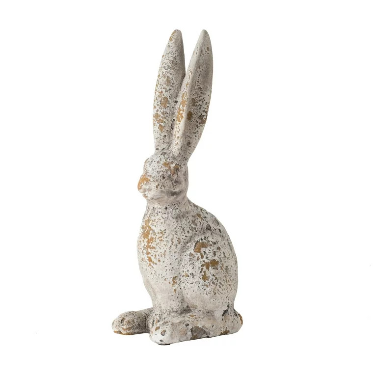 CC Home Furnishings 10" Beige Rustic Rabbit Statue - Walmart.com | Walmart (US)