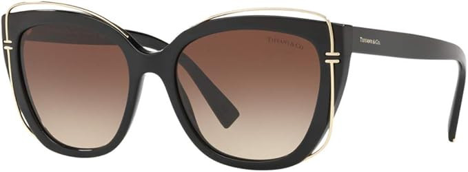 Occhiali da Sole Tiffany & Co. TIFFANY T TF 4148 Black/Brown Shaded 54/17/140 donna | Amazon (IT)