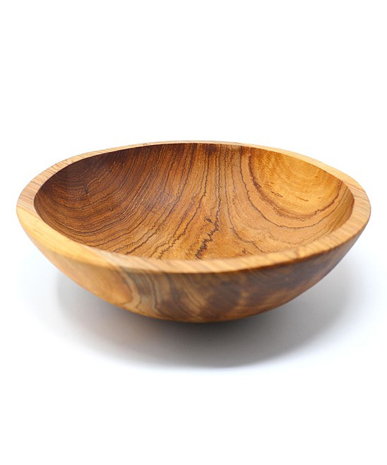 Global Crafts Serving Bowls Wood - 10"" Wood Bowl | Zulily