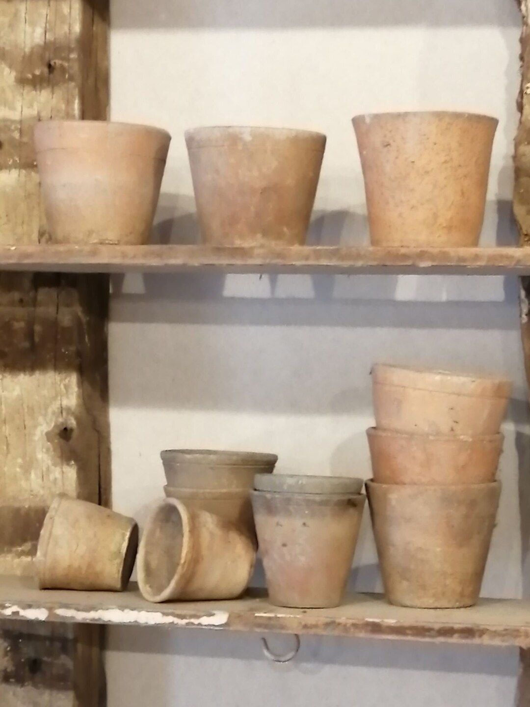 Antique French Mini Terracotta Pots Set of 3 - Etsy | Etsy (US)