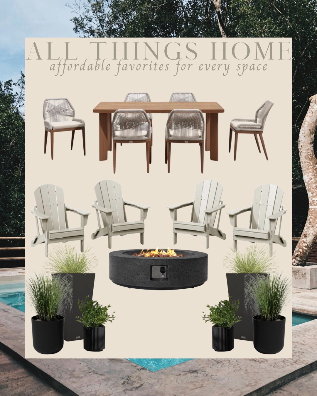 Get your outdoor spaces ready just in time for spring + summer! This curation of outdoor favorites includes everything you need to create a dreamy backyard setup — from a chic outdoor dining set to classic Adirondack chairs, modern planters, + a cozy fire pit perfect for late night gatherings. All of these pieces are part of the Wayfair Way Day sale happening now through April 28th — don’t miss the chance to score major savings!

outdoor furniture, patio sets, fire pits, Wayfair Way Day, outdoor dining, patio decor, home furnishings, outdoor, wayfair, patio, patio furniture, patio set, planters, outdoor planters, patio planters, patio chairs, patio refresh, outdoor dining, outdoor furniture, outdoor dining table, fire pit

#LTKHome #LTKSaleAlert #LTKSeasonal