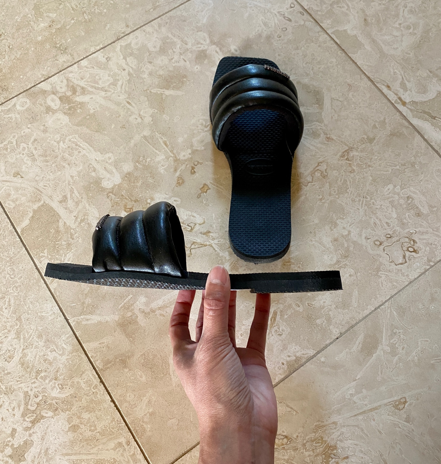 Slide sandals. Flip flop that looks like a modern slide sandal. A size up from my normal fit me best  

#LTKshoecrush #LTKtravel #LTKunder100