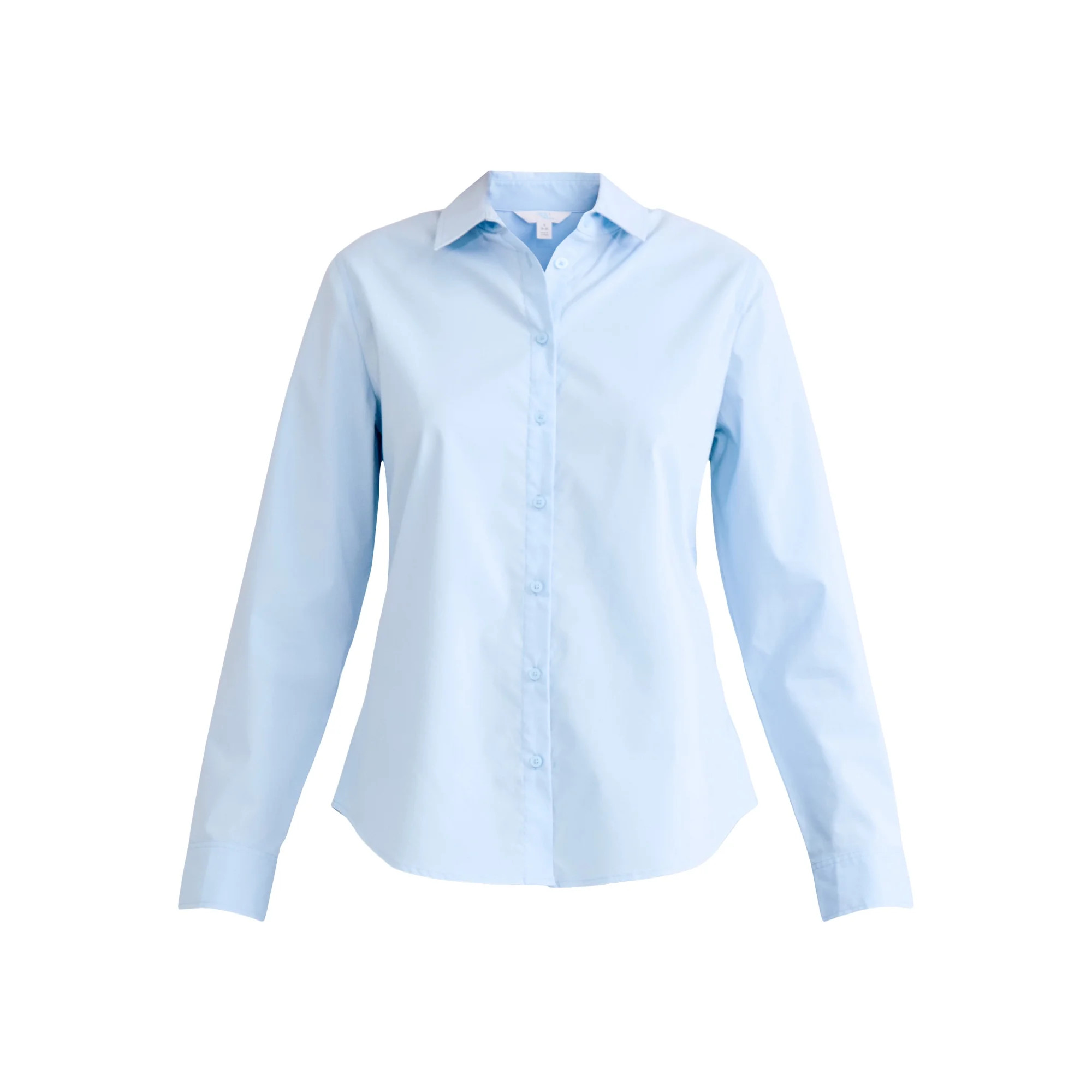 Time and Tru Women's Button Front Shirt, Sizes S-XXXL | Walmart (US)