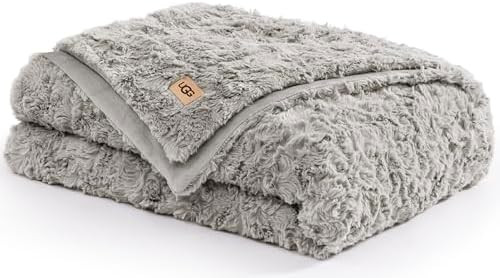 UGG Adalee Faux Fur Twin Blanket, Fluffy Blanket for Bed, Cozy Oversized Throw for Couch, Washabl... | Amazon (US)