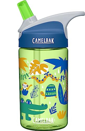 CamelBak Eddy Kids Big Bite Valve Straw Water Bottle Jungle Animals, 12oz | Amazon (US)