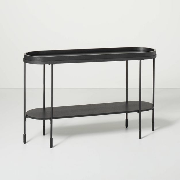 Wood &#38; Metal Console Table Black - Hearth &#38; Hand&#8482; with Magnolia | Target