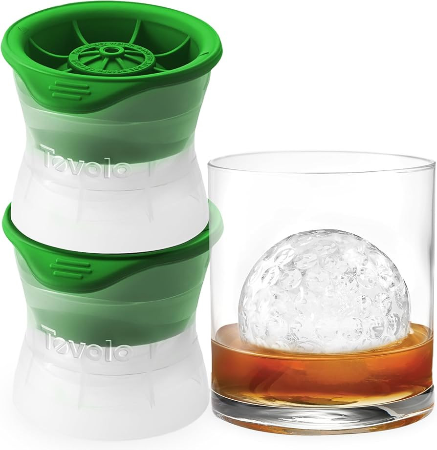 Tovolo Craft Ice Molds – Golf Ball Shaped Ice Spheres for Whiskey, Bourbon, Cocktails, Gifts & ... | Amazon (US)