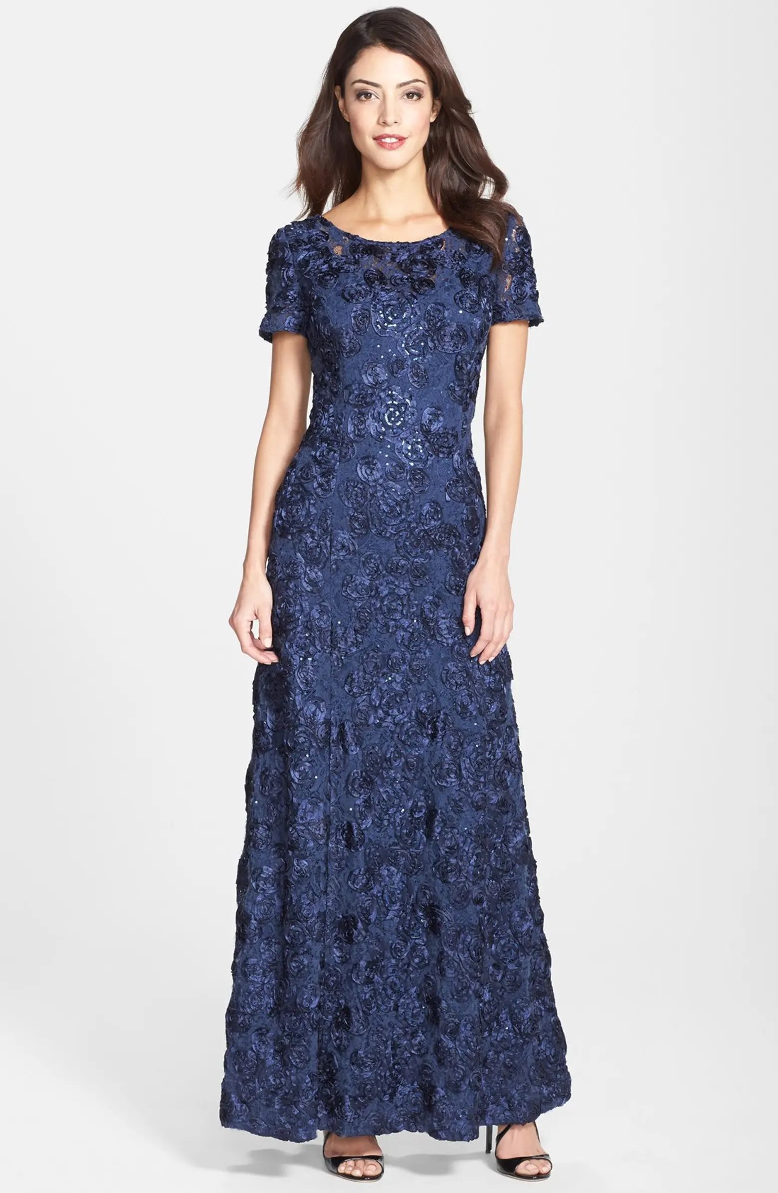 Embellished Lace A-Line Gown | Nordstrom