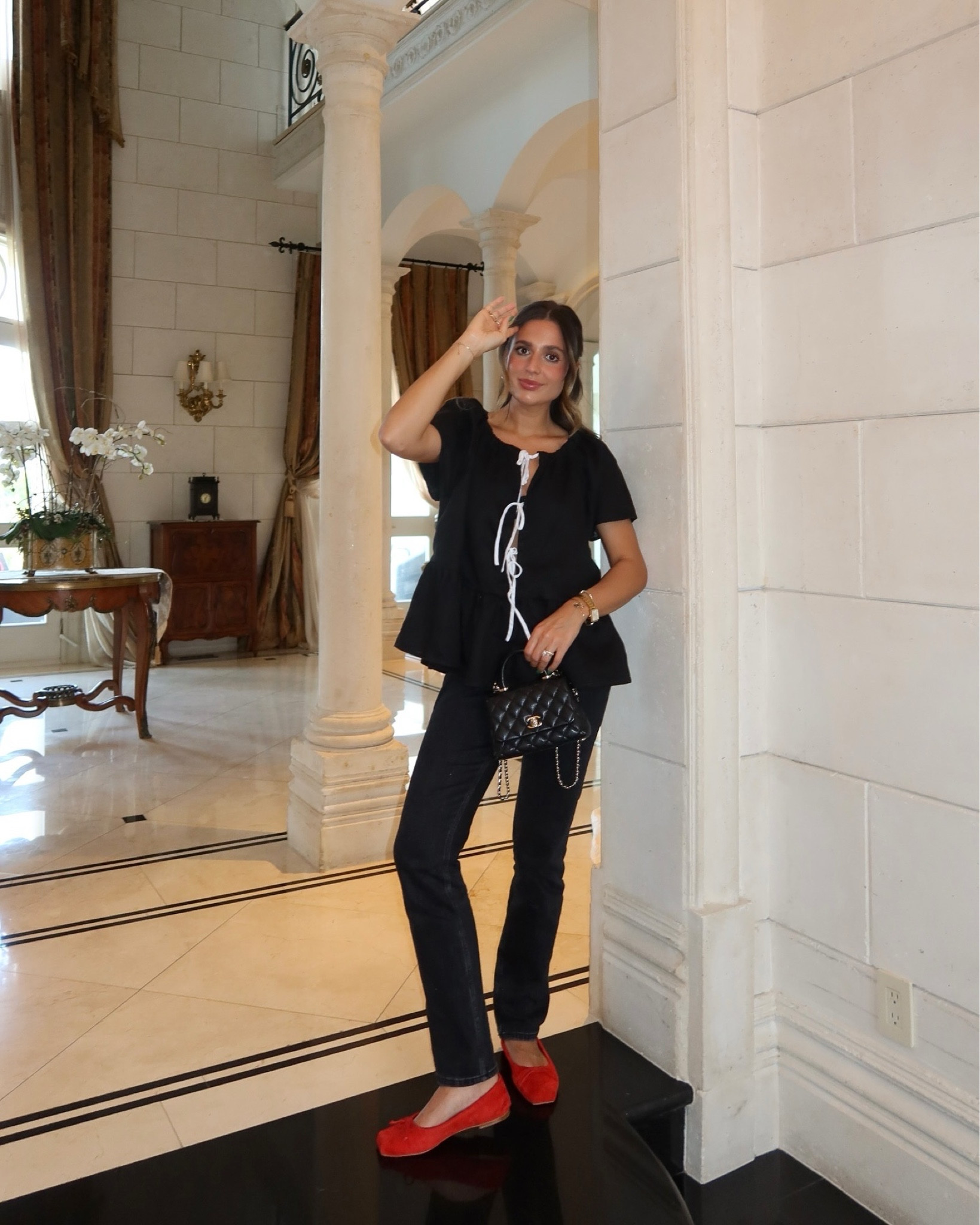 Simple and chic spring outfit with a pop of colour 

#LTKShoeCrush #LTKU #LTKSeasonal