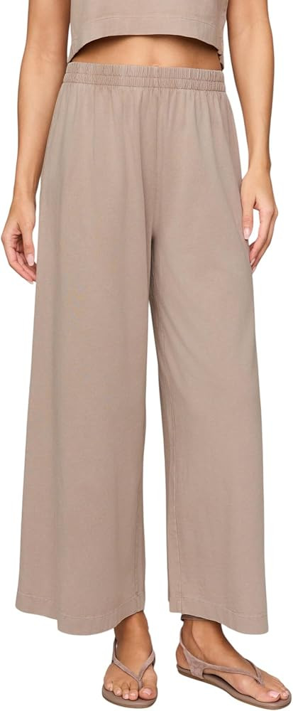 Z SUPPLY Women's Scout Jersey Crop Flare Pants | Amazon (US)