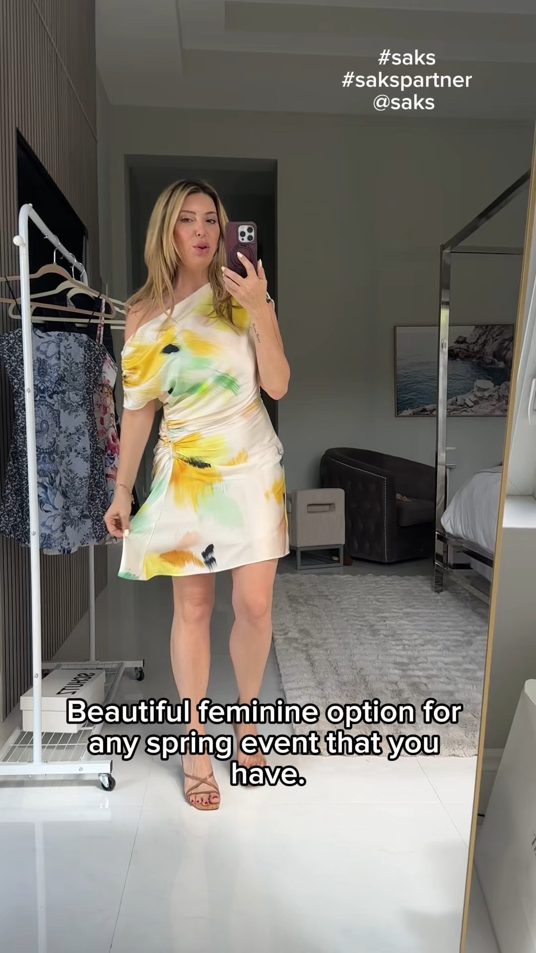 Such a pretty style! Wearing size 4. Love that it has a slip underneath. You can wear with a strapless bra OR pasties. Shoes are TTS. @saks #saks #sakspartner 

#LTKStyleTip #LTKParties #LTKOver40