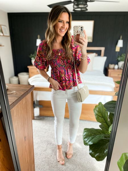 Absolutely smitten with this new blouse from @socialthreads! I sized down to a xs. Definitely going to Florida with me! 
