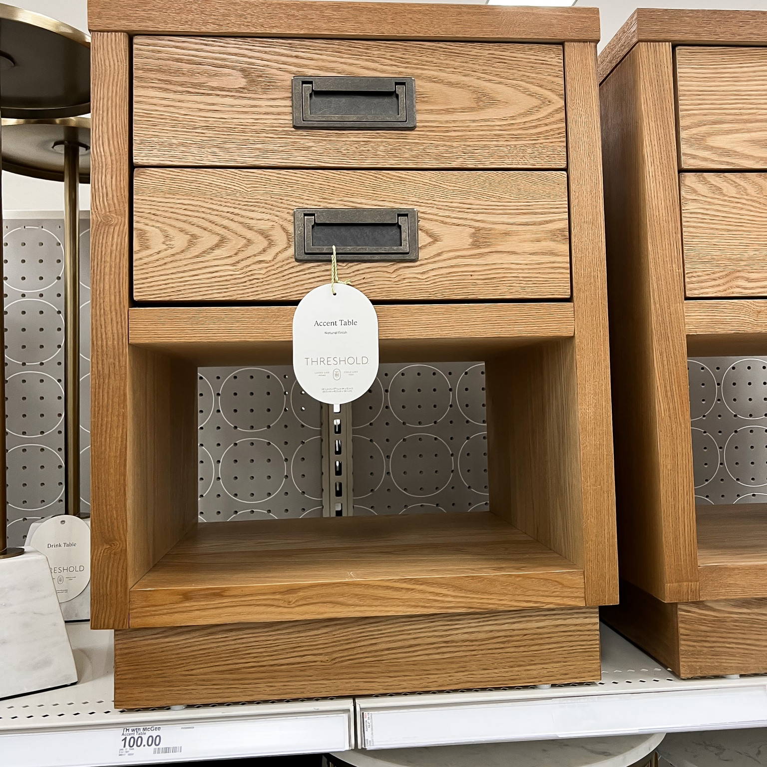 Loving this end / side table from Target! Not many have drawers lately so I love the double drawer and the natural wood. Not finding online yet so check your local stores 

#LTKunder100 #LTKFind #LTKhome