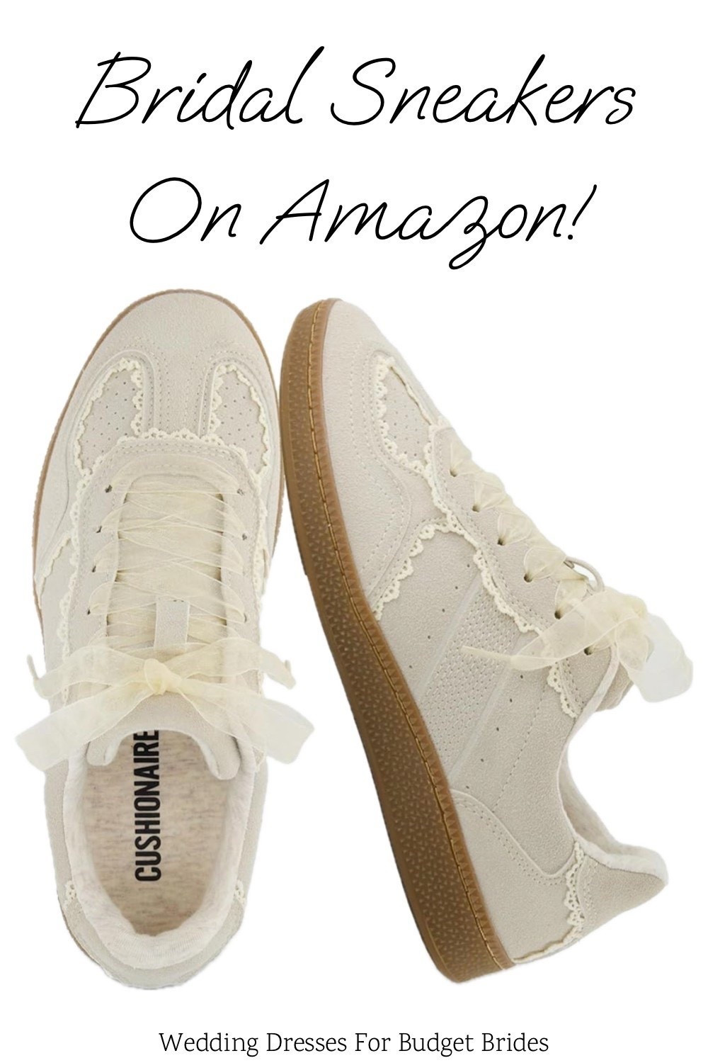 Love these ivory lace sneakers with ribbon laces on Amazon for the bride to be. Around $60.

Wedding sneakers. White sneakers. Bride flats. Bridal flats. Bride sneakers. Bridal sneakers. Wedding flats. Prom. Graduation. Spring fashion. 

#LTKWedding #LTKSeasonal