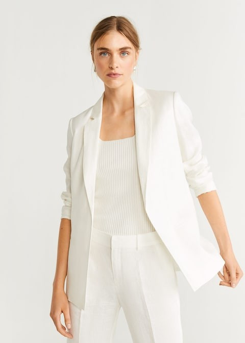Linen blazer suit | MANGO (US)