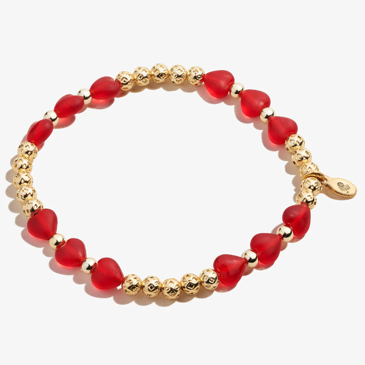 Crystal Heart Stretch Bracelet, Red - Alex and Ani | Alex and Ani
