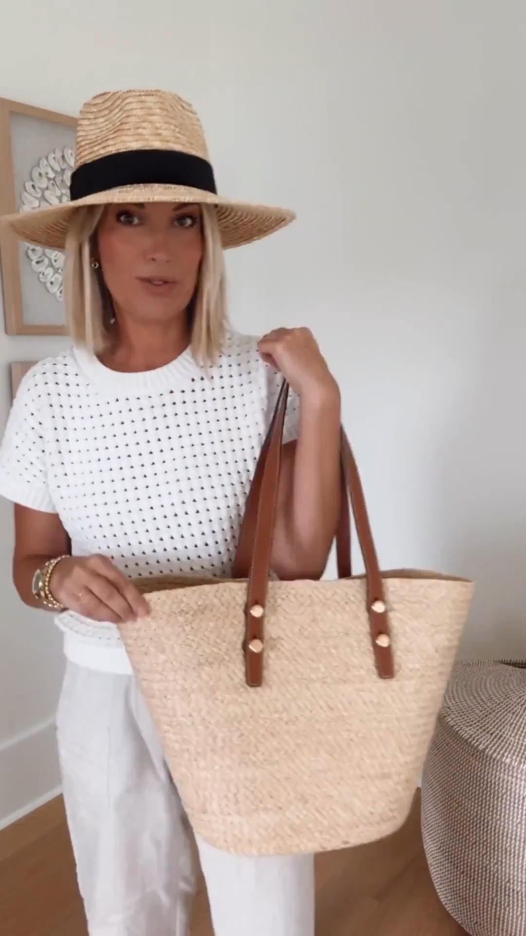 Summer staples I updated!  A straw hat - in size large and a large straw tote.  Size down in the linen pants. I’m in Xs tall. I’m 5’11”. Small top. Sandals true to size.

#LTKootd #LTKSeasonal #LTKTravel