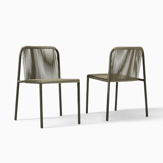 Oceana Outdoor Stacking Dining Chair (Set of 2) | West Elm (US)