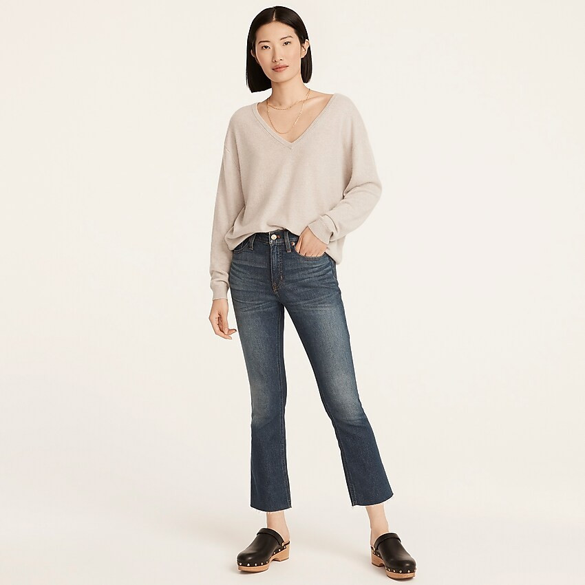 9" mid-rise demi-boot crop jean in Lantern wash | J. Crew US