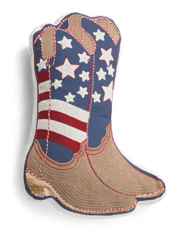 13x20 Cowboy Boot Pillow With Embroidered Detail | Global Home | Marshalls | Marshalls