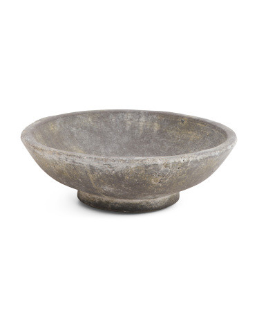 12in Ceramic Distressed Decorative Bowl | TJ Maxx