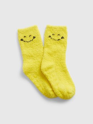 Gap × SmileyWorld® Toddler Cozy Crew Socks | Gap (CA)