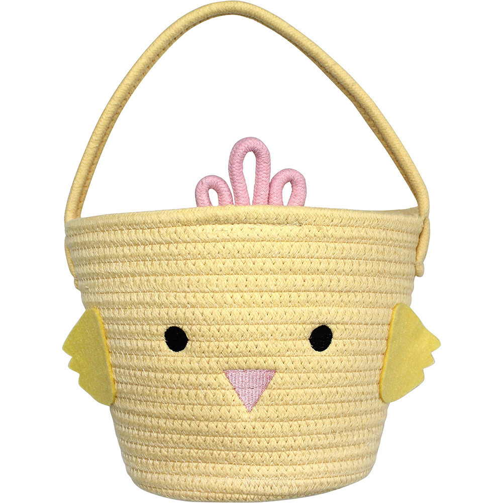 Lucy's Room Yellow Chick Rope Easter Basket | Maisonette