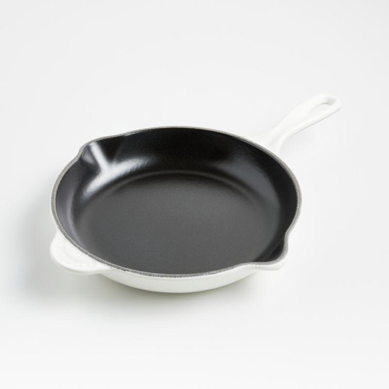 Le Creuset Classic 9" White Enameled Cast Iron Skillet + Reviews | Crate & Barrel | Crate & Barrel
