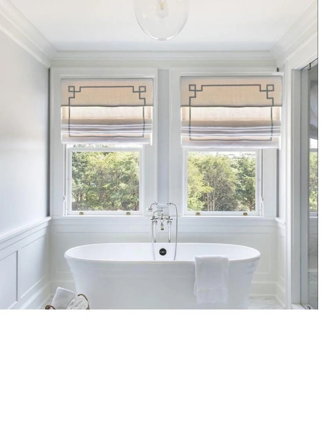 Greek Key Trim Border Valance Roman Blinds With Hardware Custom Size Blackout Trim Roman Blinds G... | Etsy (US)