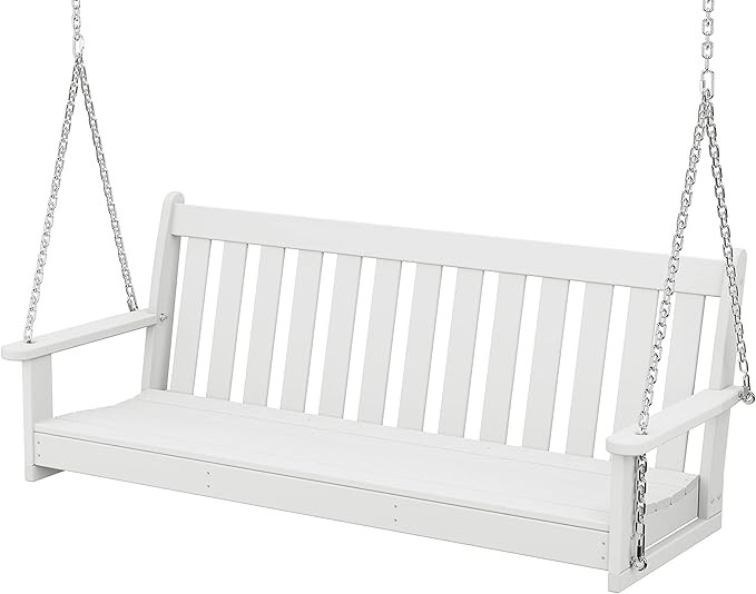 POLYWOOD GNS60WH Vineyard 60" Swing, White | Amazon (US)