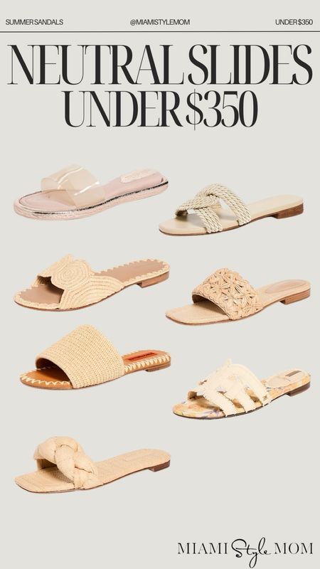 Neutral slides under $350🤍

Summer sandals. Pool slides. Summer slides. Raffia sandals. Neutral sandals.

#LTKShoeCrush #LTKStyleTip #LTKSeasonal
