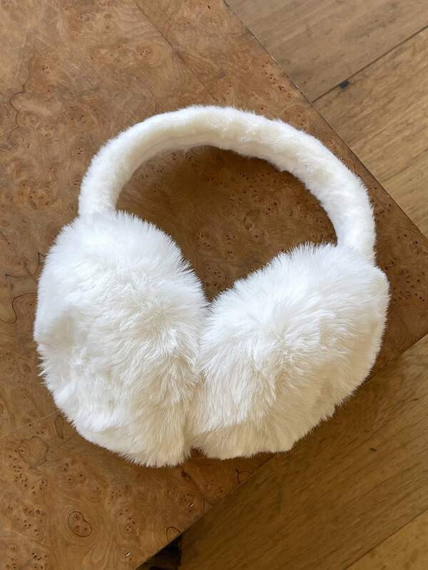DAZY Solid Color Fluffy Ear Muffs | SHEIN