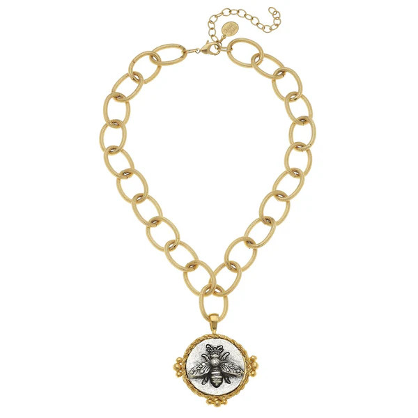 Mixed Metal Queen Bee Necklace | Susan Shaw