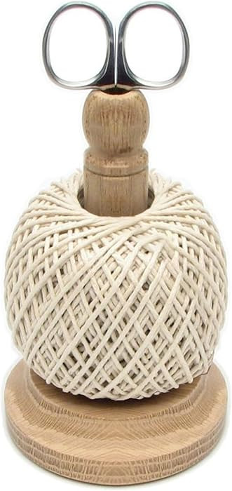Muldale Traditional Kitchen Twine Holder with Scissors - Butcher String Spool Dispenser with Cutt... | Amazon (US)