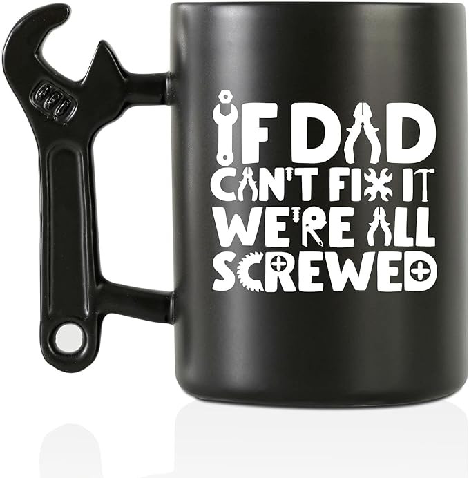 Onebttl Dad Gifts Coffee Mug with Wrench Spanner Handle, Gifts for Dad from Daughter and Son, 13.... | Amazon (US)