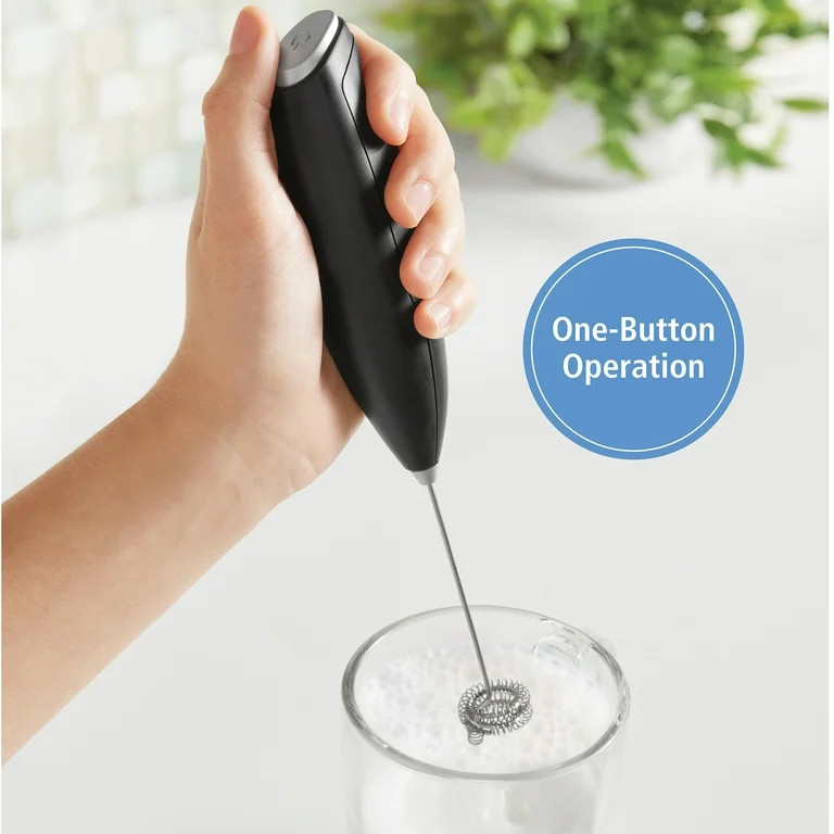 Mainstays Milk Frother, Battery-Powered Handheld Milk Frother Wand | Walmart (US)