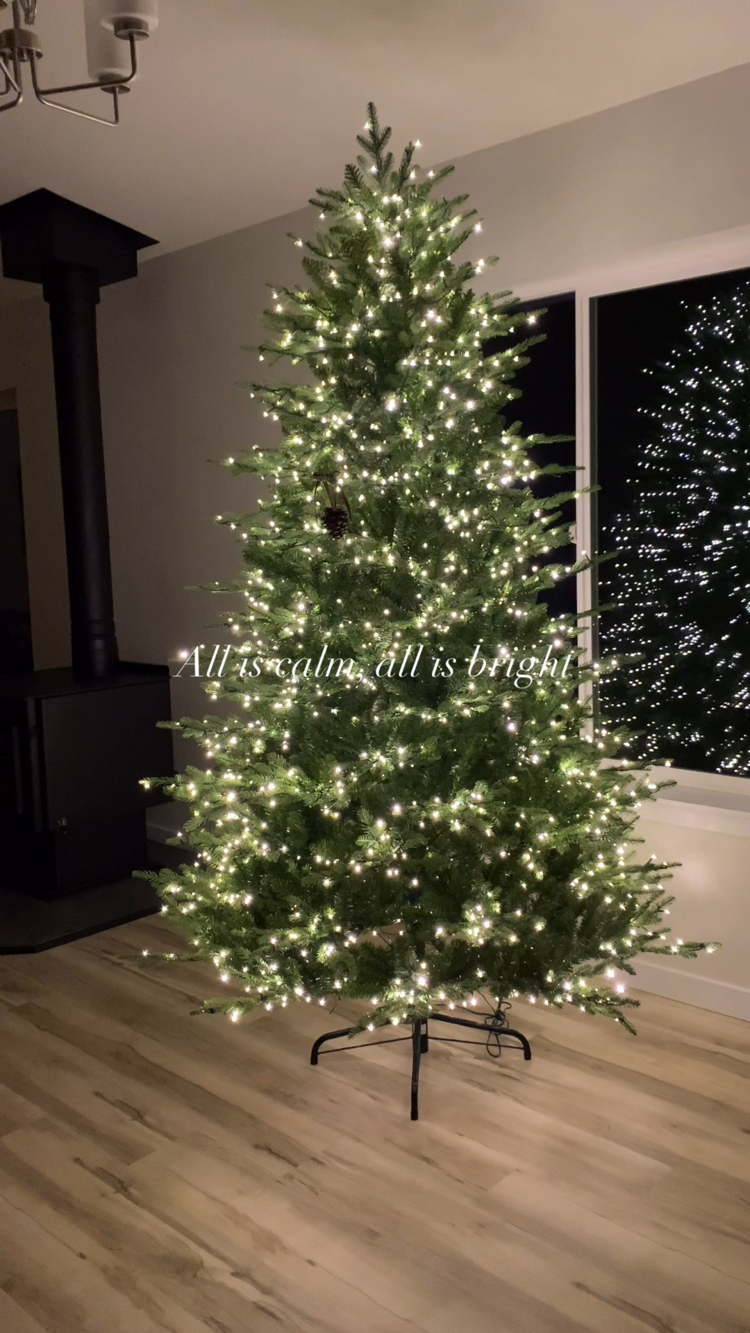 I love Christmas tree season! I got this 7.5 foot Grand Duchess twinkling balsam fir from Home Depot and I love her. The lights are the perfect warm color. The tree is very real looking too. 

I’m slowly adding ornaments. These glass rain drops are so lovely. I’ve ordered two different brands and like both. I made these pinecone ornaments with gold hooks and velvet ribbon  

#LTKHome #LTKSeasonal #LTKHoliday