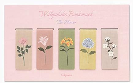 Monolike Magnetic Bookmarks The Flower, Set of 5 | Amazon (US)