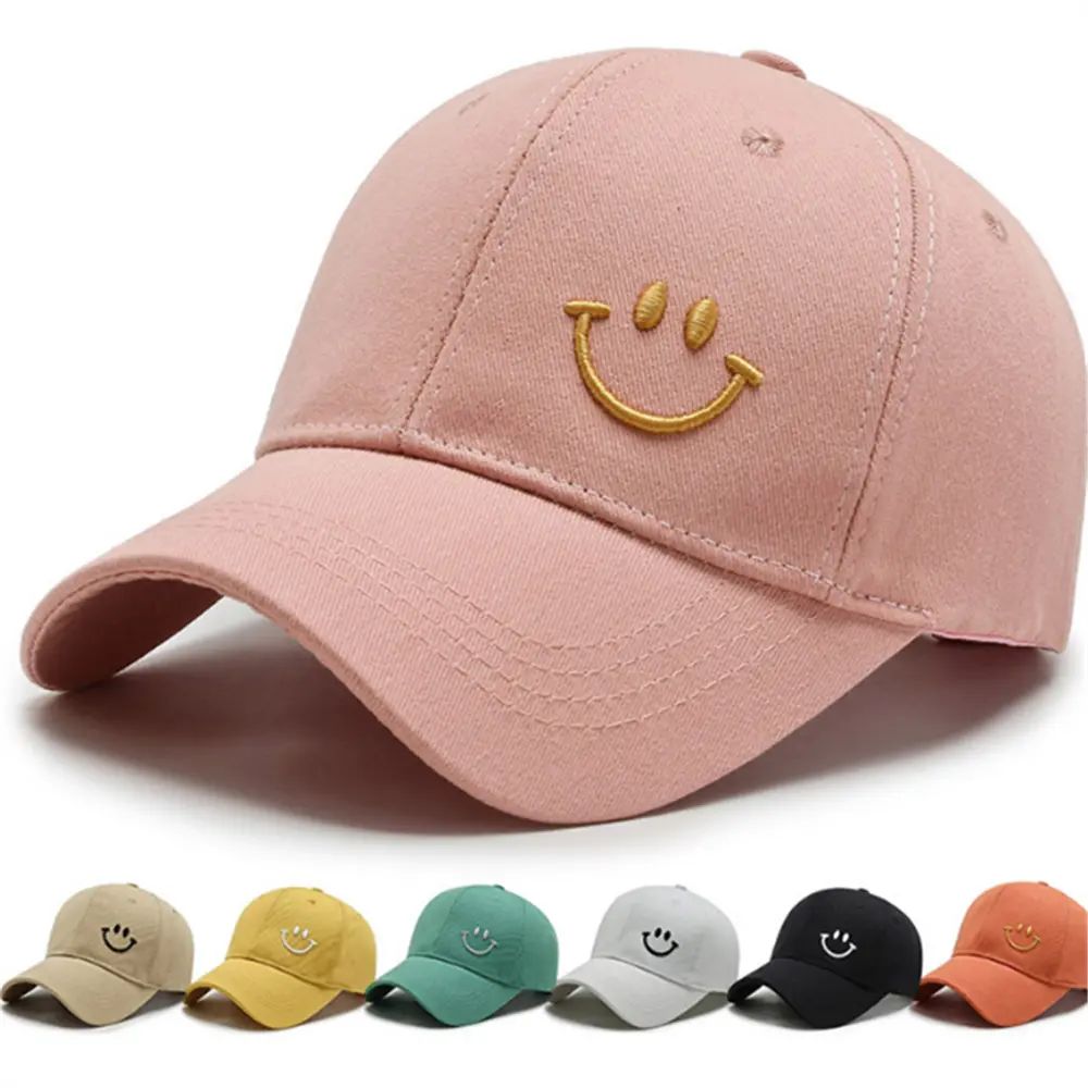 Smiling Face Embroidered Baseball Cap Fashion Sunshade Waterproof Outdoor Sun Hat | High-quality ... | Temu Affiliate Program