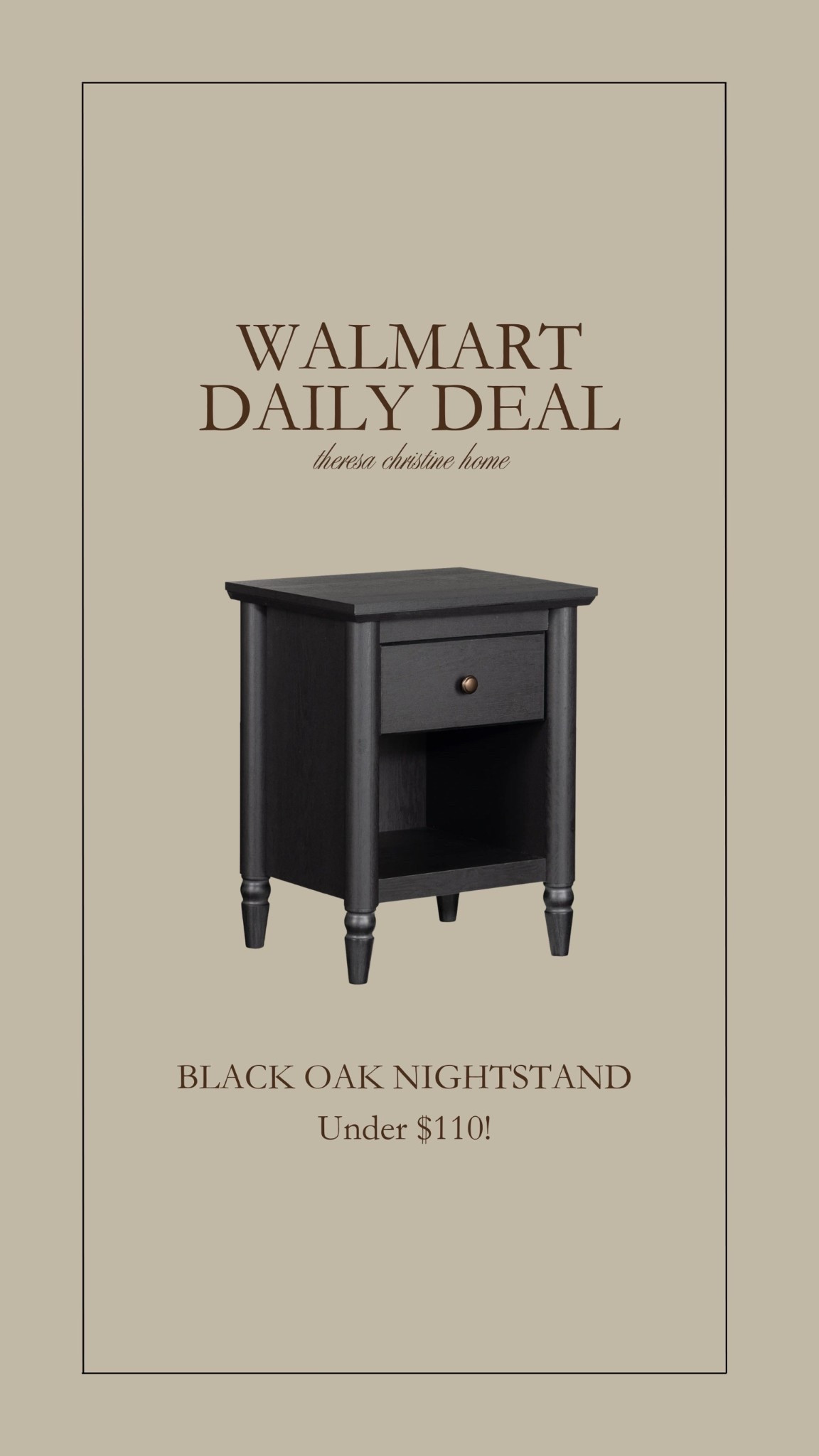 Walmart daily deal 🖤🙌🏻  Live this nightstand!

#LTKHome
